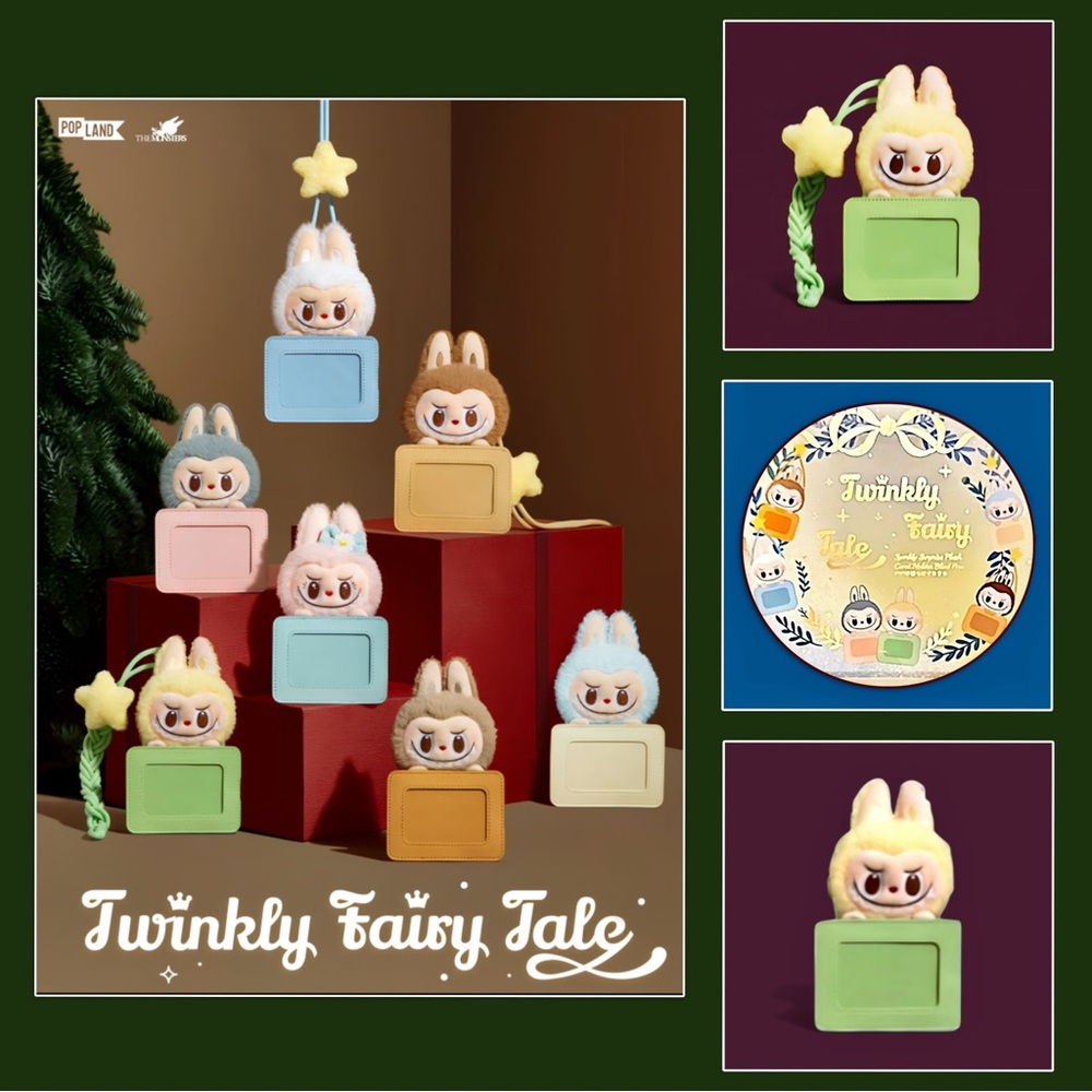 Pop Land The Monsters Twinkly Fairy Tale Sparkly Surprise Labubu Card Holder